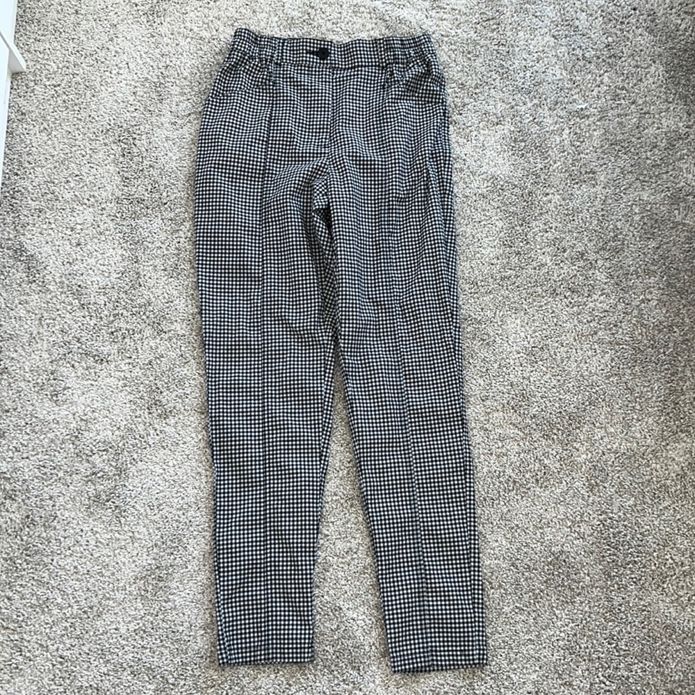 Urban Outfitters Plaid High-Rise Pull-On Trouser Pant